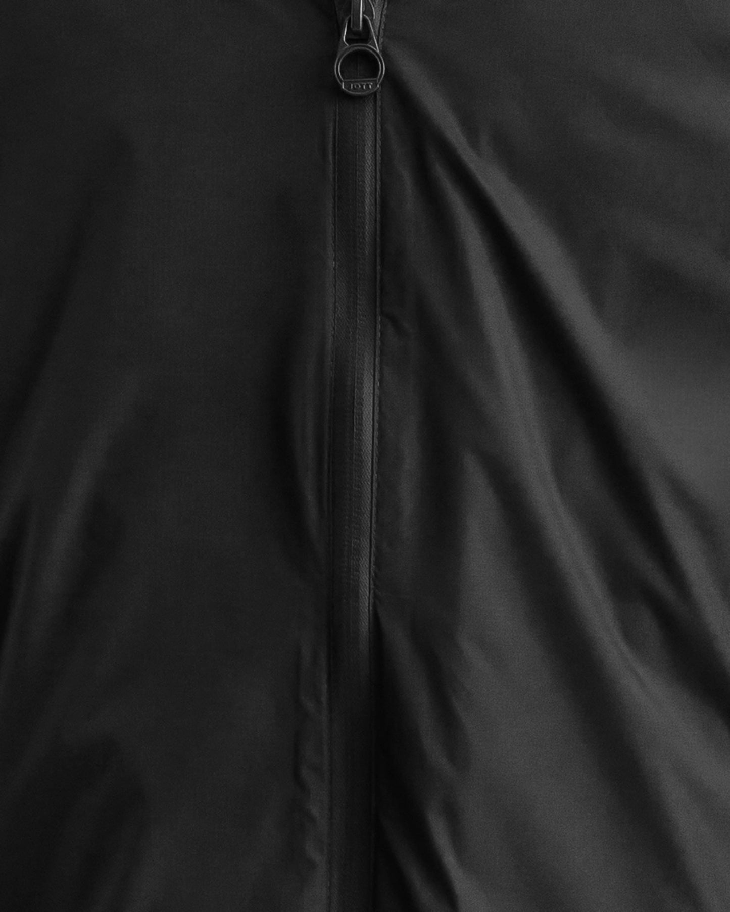 Imperméable long à capuche paquetable Noir Oban