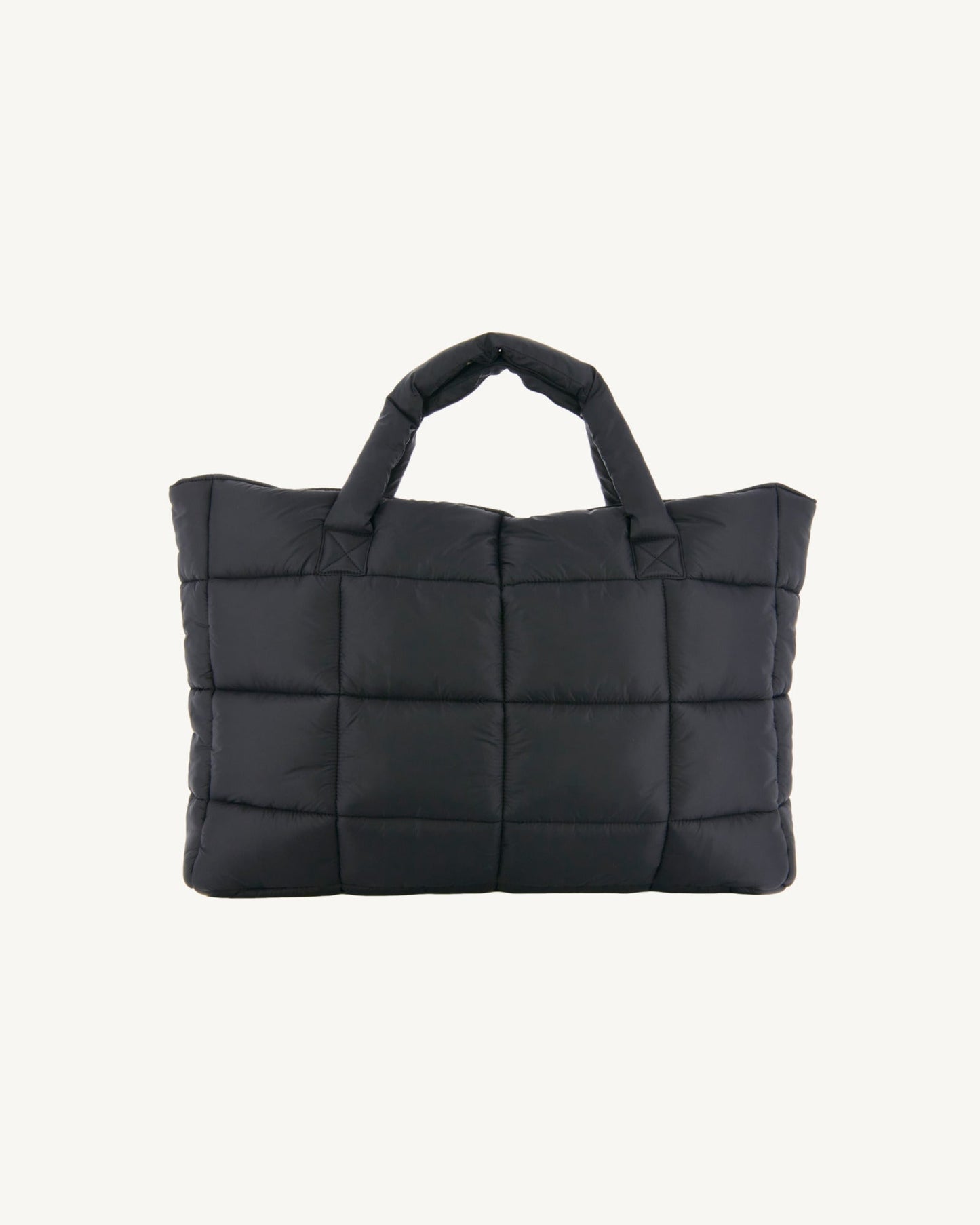 Sac avec des cristaux Swarovski®️ shopping Noir Leika 2.0