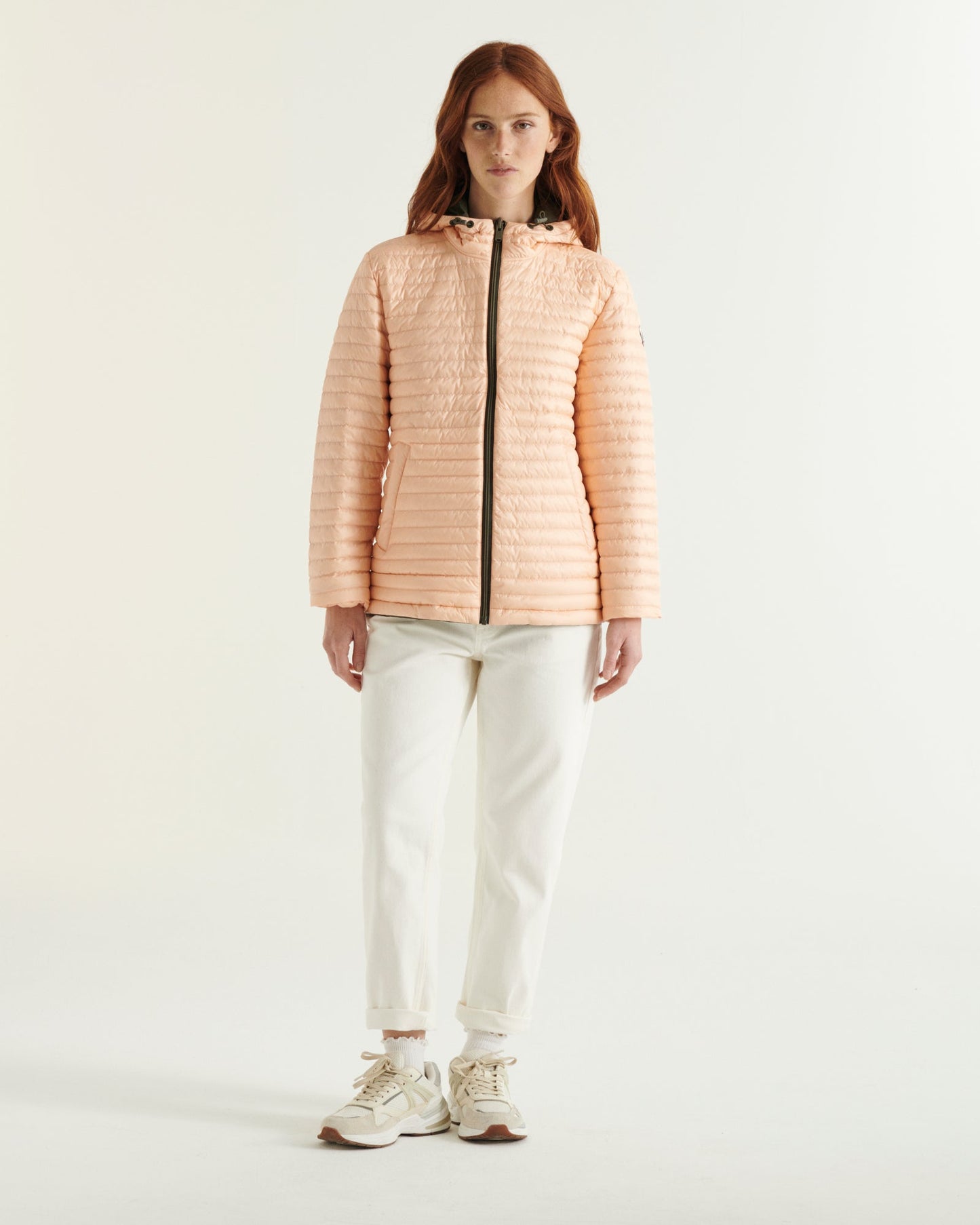 Doudoune réversible à capuche Ultralight Army/Rose poudre Bangkok 2.0