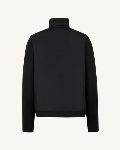 Veste à capuche bi-matière Noir Bardenas