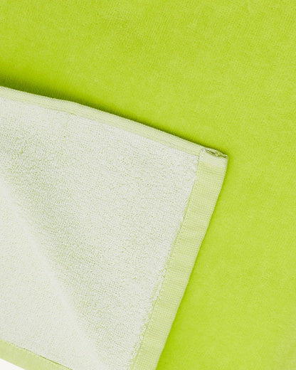 Serviette de plage en éponge Vert acide Beach