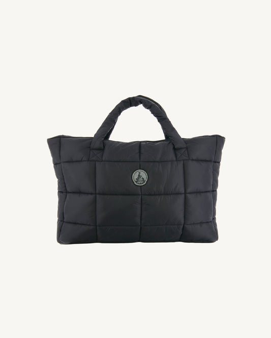 Sac avec des cristaux Swarovski®️ shopping Noir Leika 2.0