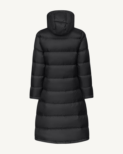 Doudoune longue à capuche Grand Froid Noir Karachi