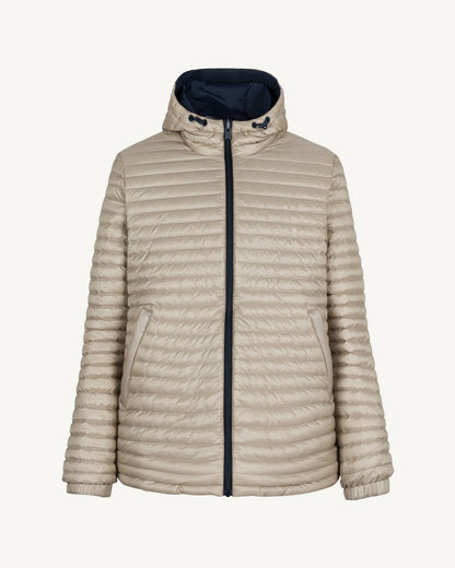 Doudoune ultralégère réversibles Marine/Beige Chicago 2.0