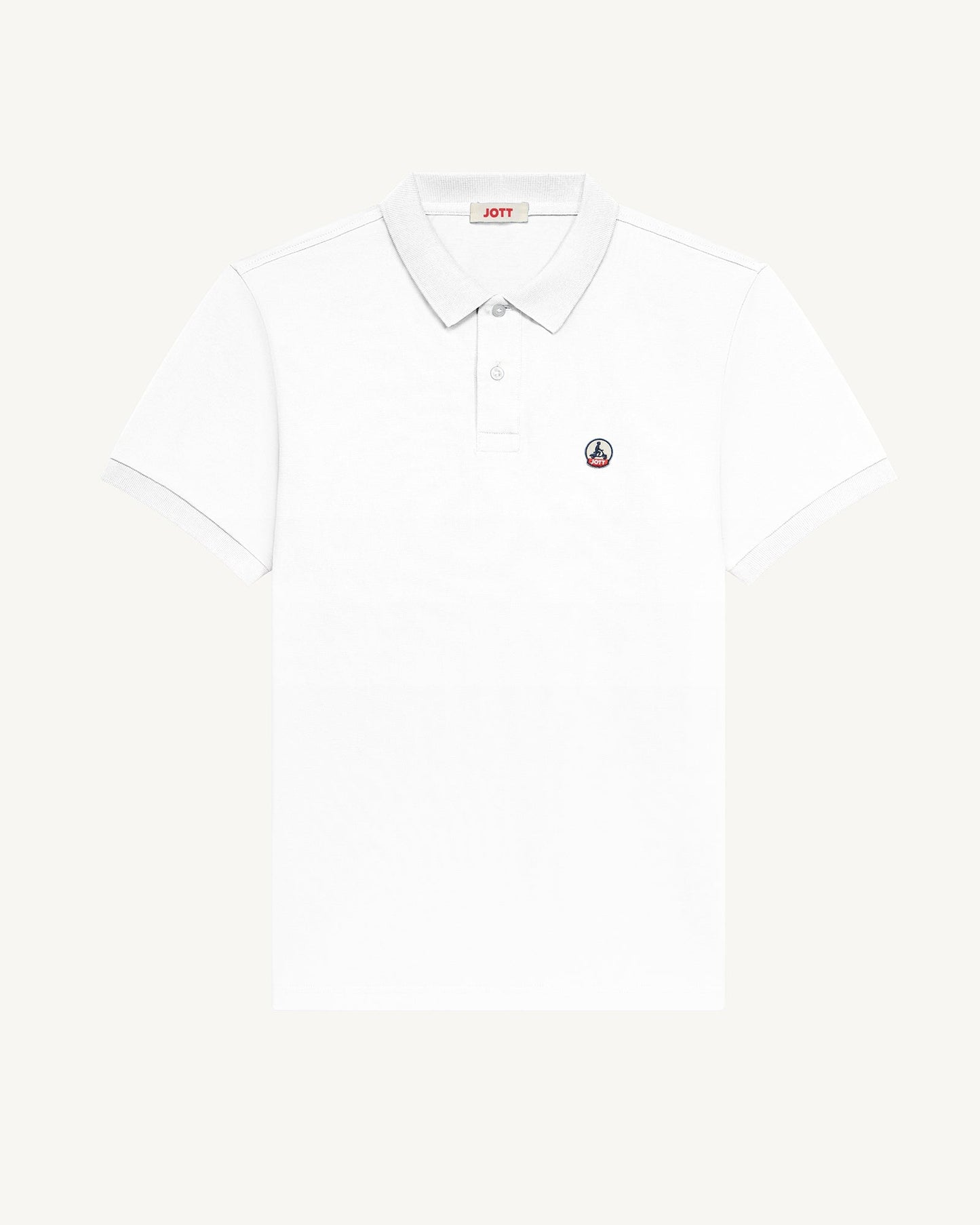 Polo en coton biologique Blanc Marbella